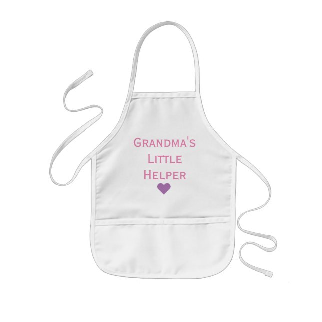 Delantal Infantil Apron de los niños pequeños ayudantes de la abuela (Frente)