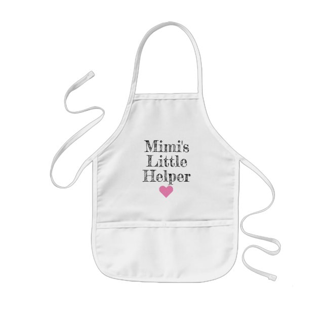 Delantal Infantil Apron de los niños pequeños ayudantes de Mimi (Frente)
