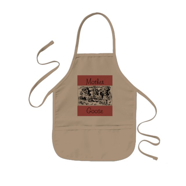 Delantal Infantil Apron de madre de bebé de ganso (Frente)