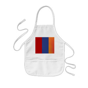 Delantal Infantil Apron de Naranja Rojo
