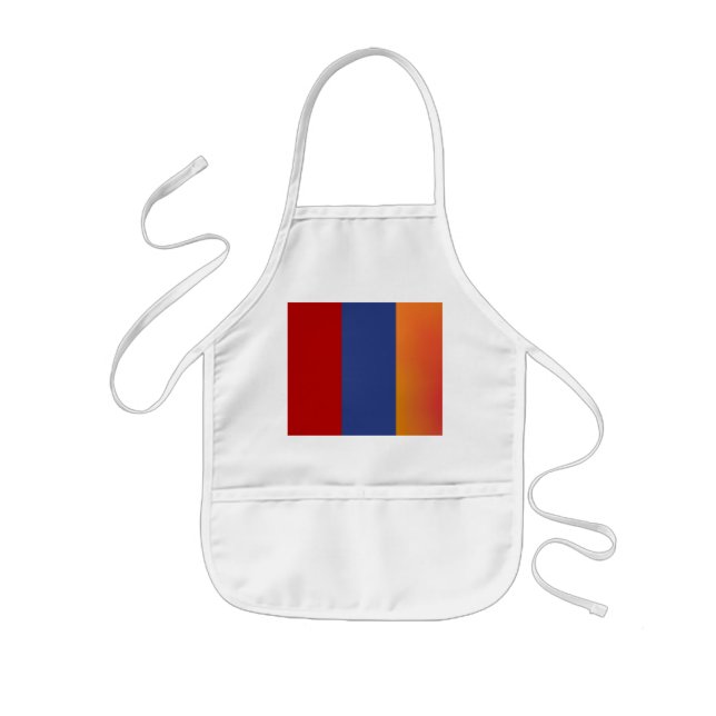 Delantal Infantil Apron de Naranja Rojo (Frente)
