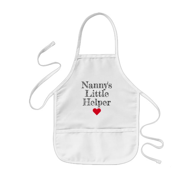 Delantal Infantil Apron de niñitos ayudantes de niñera (Frente)