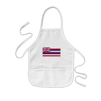 Delantal Infantil Apron de niños con bandera hawaiana