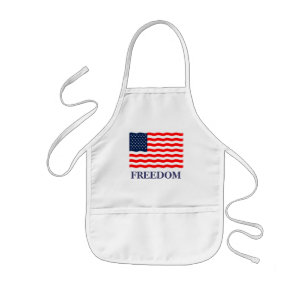 Delantal Infantil Apron de niños de la libertad de la bandera