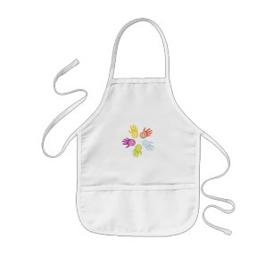 Delantal Infantil Apron de niños de manos pintadas