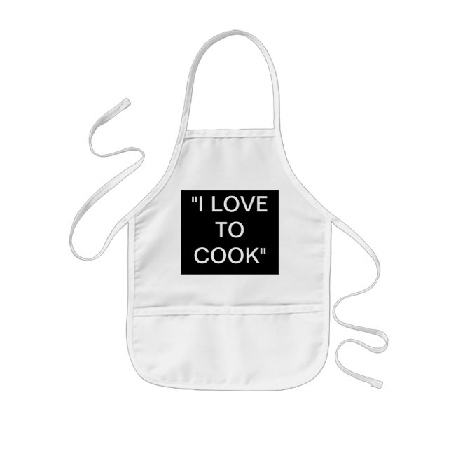 DELANTAL INFANTIL APRON DE NIÑOS> "ME ENCANTA COCINAR" (Frente)