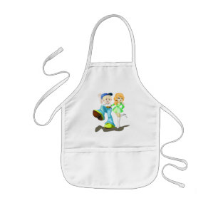 Delantal Infantil Apron de Novia y Novia Infantil - Dolor