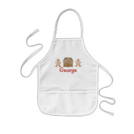 Delantal Infantil Apron de pan de jengibre para niños, Apron infanti