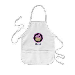 Delantal Infantil Apron de pastelito rosa de Kawaii