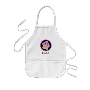 Delantal Infantil Apron de pastelito rosa de Kawaii
