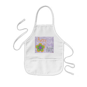 Delantal Infantil Apron de pintura con flores