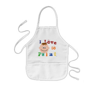 Delantal Infantil Apron de pintura facial animada para niños