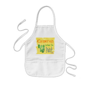 Delantal Infantil Apron de pintura personalizada para niños