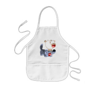 Delantal Infantil Apron de una pequeña y juguetona oveja Personaliza