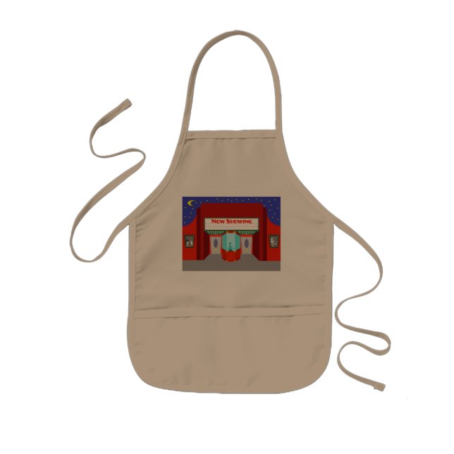 Delantal Infantil Apron del cine retro (Frente)
