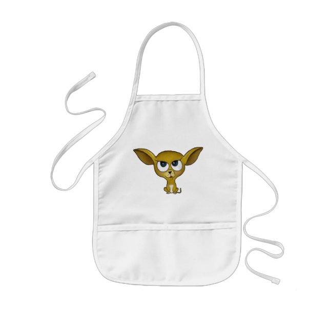 Delantal Infantil Apron del niño personalizado Chihuahua (Frente)