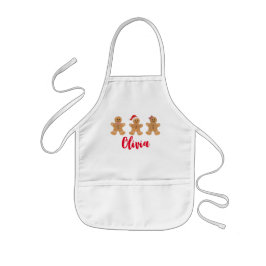 Delantal Infantil Apron del trío del pan de jengibre, niño Apron