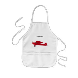 Delantal Infantil Apron del viejo avión rojo