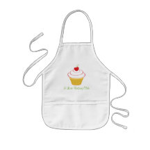 Apron, el chef personalizado del niño, con tarta d