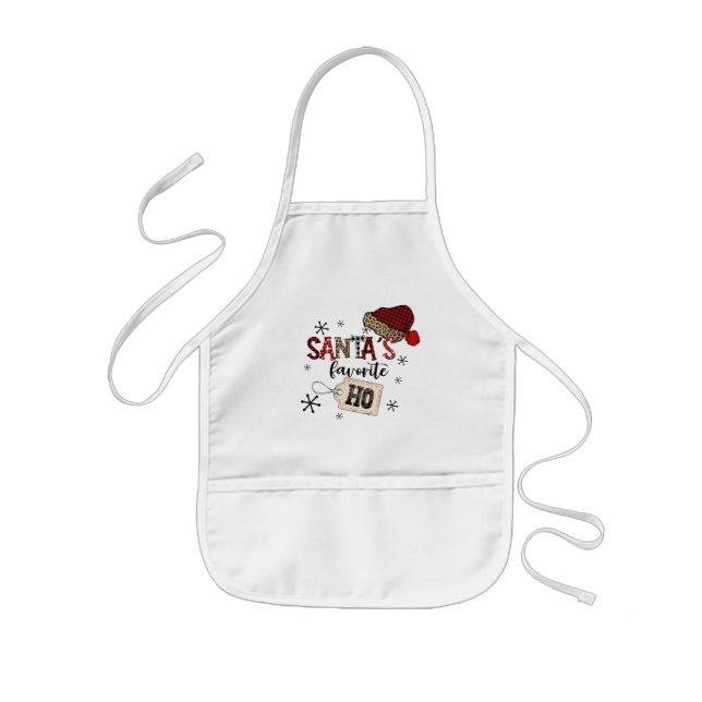 Delantal Infantil Apron favorito de Santa (Frente)