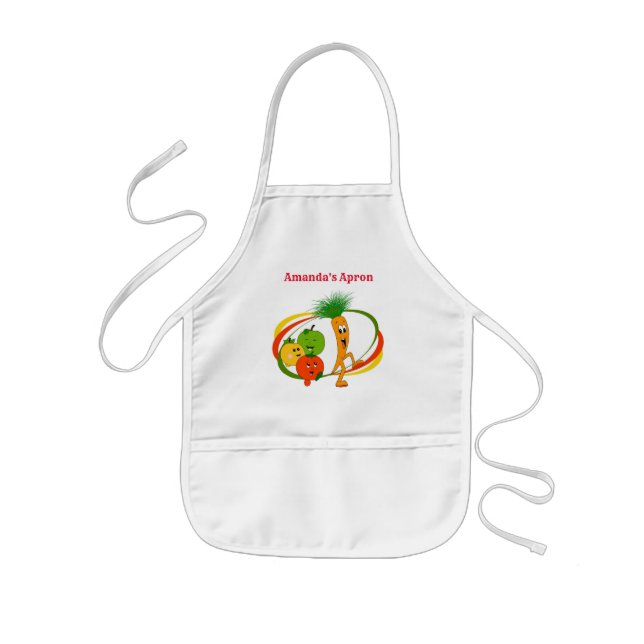 Delantal Infantil Apron infantil de niños con personajes de dibujos  (Frente)