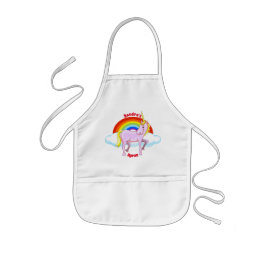 Delantal Infantil Apron infantil de Unicorn feliz