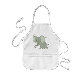 Delantal Infantil Apron infantil elefante de dulce merry Personaliza