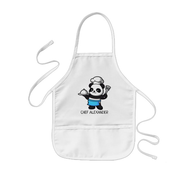 Delantal Infantil Apron infantil es el chef de este café (Frente)