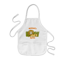 Delantal Infantil Apron infantil feliz de león