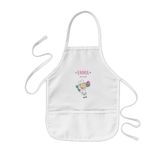 Delantal Infantil Apron, Pequeño Chef Baker Chica (Frente)