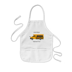 Delantal Infantil Apron personalizada de autobús infantil escuela d