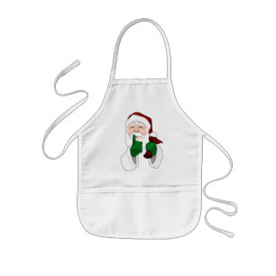 Delantal Infantil Apron Personalizados Navidades de Santa Cláusula A