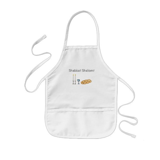 Delantal Infantil Apron Sketch de Shabbat (Frente)
