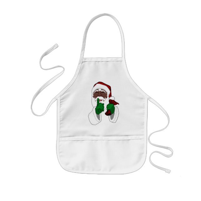 Delantal Infantil Aprones Personalizados de Santa Aprons (Frente)