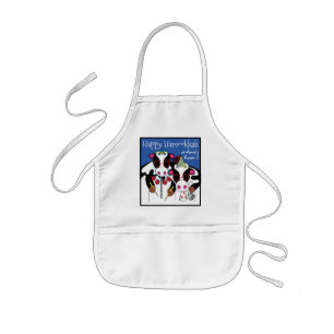 Delantal Infantil Aprons Niños felices Hamookkah