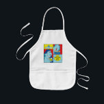 Delantal Infantil Aprons Niños Hanukkah Latke comiendo dinosaurio<br><div class="desc">Un delantal para niños de Hanukkah. Este "Dinosaurio latke que come" hace un regalo maravilloso para cualquier niño este Chanukah. ¡Úsalo para cocinar, hacer artesanías o jugar para hacer el día de cualquier niño! Para personalizar simplemente borrar el texto, "Comer y girar con Katie" y reemplazar por tu propio mensaje....</div>