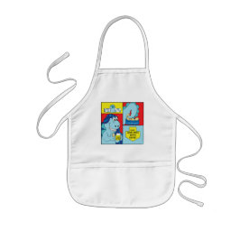 Delantal Infantil Aprons Niños Hanukkah Latke comiendo dinosaurio