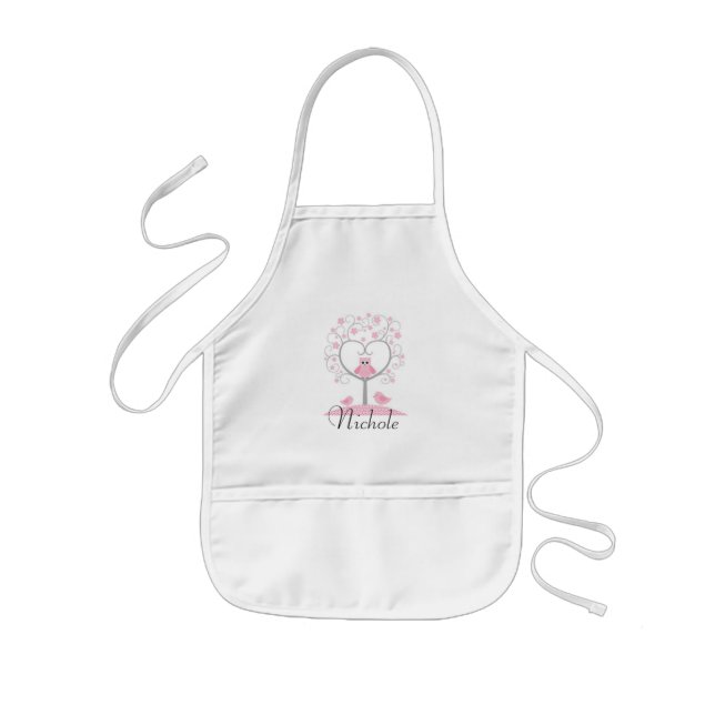 Delantal Infantil Árbol Apron/Whimsical Personalizado para Niños con (Frente)