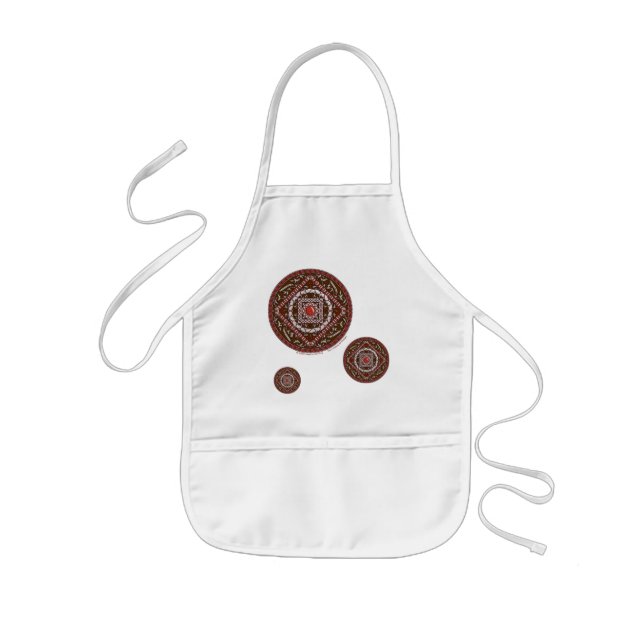 Delantal Infantil Aries Mandala Apron (Frente)