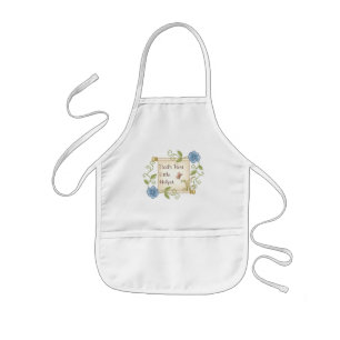 Delantal Infantil Arte De Píxel De Desplazamiento Floral