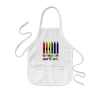 Delantal Infantil Artista de Crayon Niños Apron