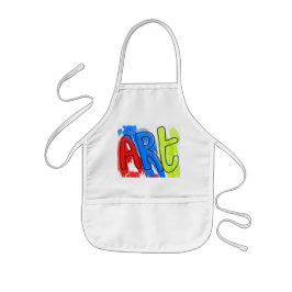 Delantal Infantil Artista de pintura colorida Art Smock