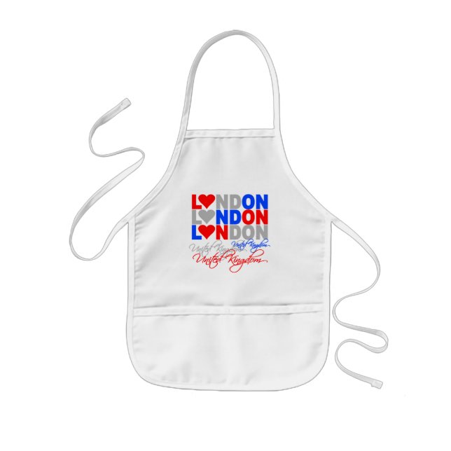 Delantal Infantil Auricular de Londres - estilo de elección (Frente)
