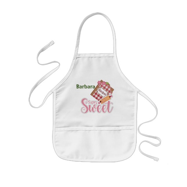 Delantal Infantil Azúcar Dulce Personalizado (Frente)
