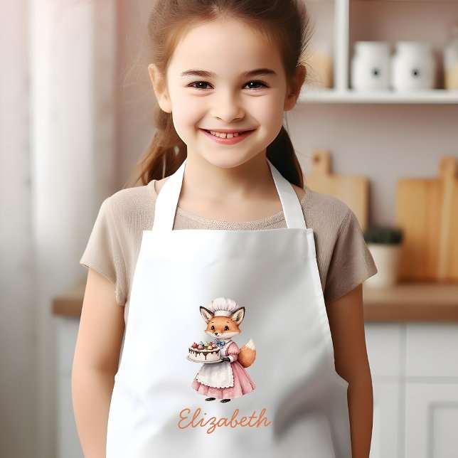 Delantal Infantil Bakery Fox Cute Personalized (Subido por el creador)