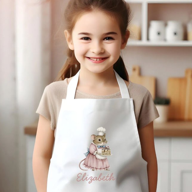Delantal Infantil Bakery Mouse Cute Personalized (Subido por el creador)