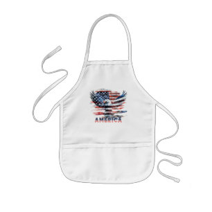 Delantal Infantil Bandera de los Estados Unidos. América