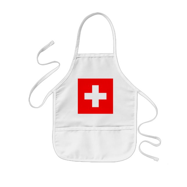 Delantal Infantil bandera de suiza (Frente)
