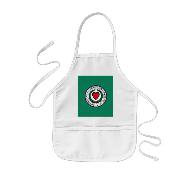 Delantal Infantil Bandera de Worcester, Massachusetts  (Frente)