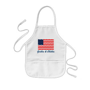 Delantal Infantil Bandera Grillin & Chillin Kids Apron